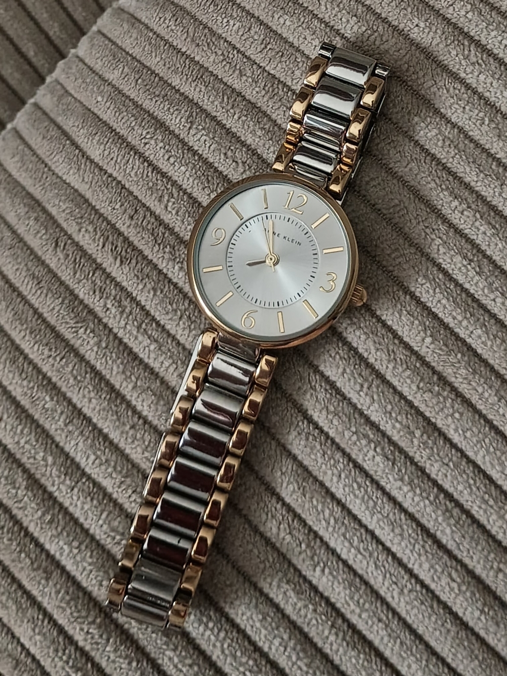 Anne Klein Two-Tone Women's Bracelet Watch - Silver and Rose Gold